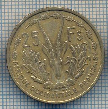 AX 514 MONEDA-AFRICA OCCIDENTALA FRANCEZA-25 FRANCS-ANUL1956-STAREA CARE SE VEDE foto