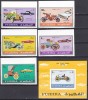 DB1 Masini Fujeira Automobile Istoria Auto Clasice 5 v. + SS MNH, Nestampilat