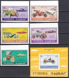 DB1 Masini Fujeira Automobile Istoria Auto Clasice 5 v. + SS MNH, Nestampilat