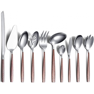 Set tacamuri 10 piese Berglander, inox, Argintiu/Maro foto