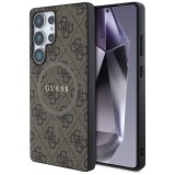 Husa pentru Samsung Galaxy S25 Ultra - Guess 4G Ring Classic Logo MagSafe (GUHMS25LG4GFRW) - Brown