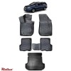 Covorase auto tip tavita Rizline 3D &ndash; Dacia Logan 2 MCV (2013&ndash;2024) &ndash; Set fata, spate, portbagaj, Cauciuc