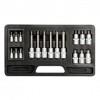 Trusa Bit Torx Yato YT-7751, 18 piese, Prindere 1/2&quot; si 1/4&quot;, Otel Cr-V, T10-T60