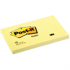 Notes adeziv Post-it&amp;amp;reg; Canary Yellow&amp;amp;trade; 76 x 127 mm foto