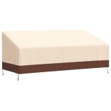 Cumpara ieftin Husă banchetă cu 3 locuri, bej, 204x86x48/73 cm, Oxford 600D