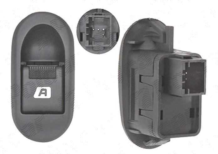 Buton, comutator macara usa Citroen C2 (Jm), 01.2003-11.2009; C3 (Fc), 01.2002-12.2010; Peugeot 1007 (K), 09.2005-11.2009, 1 buton; 6554.L7 pentru us