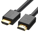 CABLU video Ugreen, &quot;HD104&quot; HDMI (T) la HDMI (T), rezolutie maxima 4K UHD (3840 x 2160) la 60 Hz, conectori auriti, 10m, negru &quot;10110&quot; (timbru verde 2