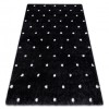 Covor FLUFFY 2370 shaggy puncte - antracit / alb, 200x290 cm, Dreptunghi, Poliester
