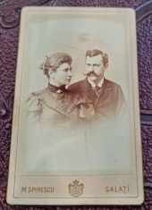 Fotografie femeie si barbat, tip CDV foto