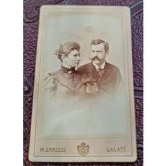 Fotografie femeie si barbat, tip CDV