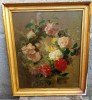 Tablou vechi buchet de flori, 52/63 cm, Ulei, Realism