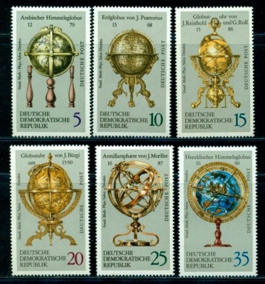 DDR 1972 - Globuri, serie neuzata foto