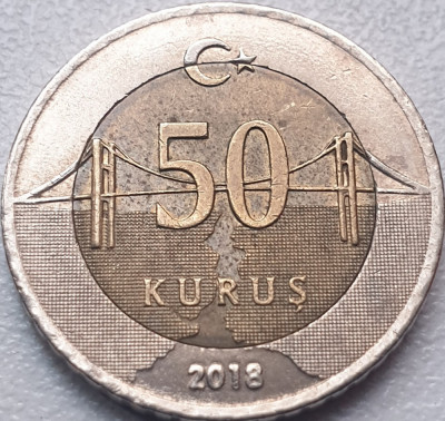 50 kurus 2018 Turcia foto