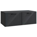 vidaXL Oglindă TV montată pe perete Pe perete Negru 78,5 x 41 x 30 cm 898686
