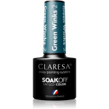 Claresa SoakOff UV/LED Color Green Winks lac de unghii sub forma de gel culoare 2 5 g