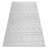 Covor Structural SOLE D3851 Boho, caro - țesute plate bej, 120x170 cm