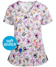 Bluza medicala &amp;amp;#8222;Sweet owls&amp;amp;#8221; (GT501SWO) foto