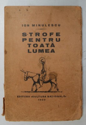 Strofe pentru toata lumea de Ion Minulescu , 1930 foto