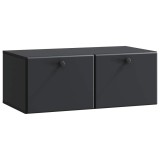vidaXL Oglindă TV montată pe perete Pe perete Negru 78,5 x 41 x 30 cm 899196