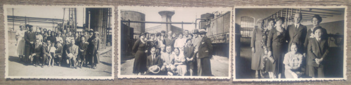 Vizita la distileriile Steaua Romana din Campina// lot 3 fotografii 1935