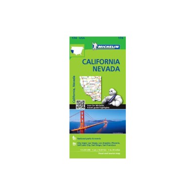 Michelin USA California, Nevada Map 174 foto