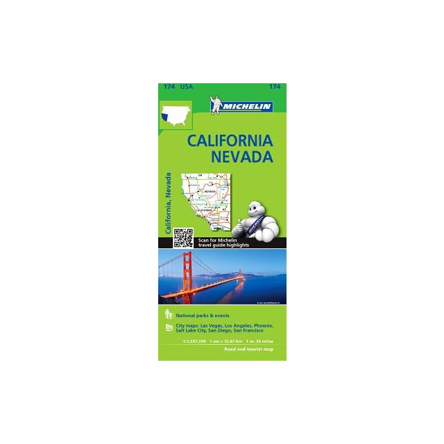 Michelin USA California, Nevada Map 174