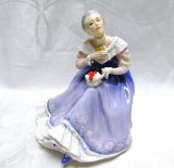 BIBELOU PORTELAN ENGLEZESC ROYAL DOULTON BONE CHINA DESIGN P.PARSONS MODEL HAPPY ANNIVERSARY