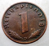 B.091 GERMANIA 1 REICHSPFENNIG 1939 D, Europa, Bronz