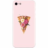 Husa silicon pentru Apple Iphone 7, Flower Pizza