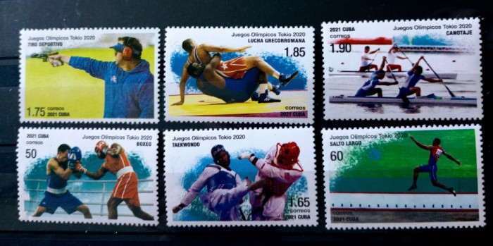 Cuba 2021 sport Jocurile Olimpice Tokio 2020 serie mnh