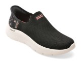 Cumpara ieftin Pantofi sport SKECHERS negri, GO WALK FLEX, din material textil
