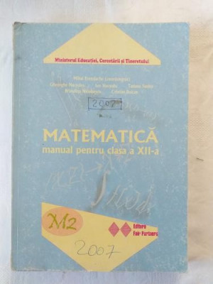 Matematica M2 - Manual pentru clasa a XII-a - 2007 - editura Fair Partners foto