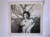 Fotografie dimensiune 6/9 cm cu femeie la New York &icirc;n 1954