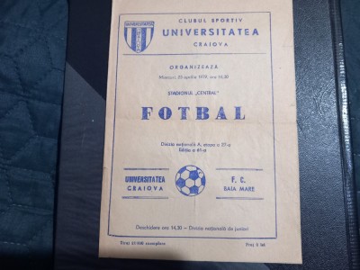 Program U Craiova - FC Baia Mare foto