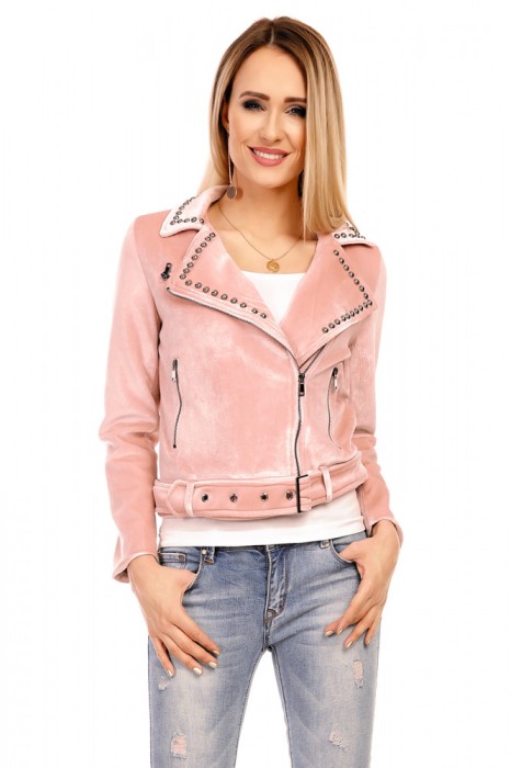 A467-5 Jacheta scurta din imitatie piele intoarsa