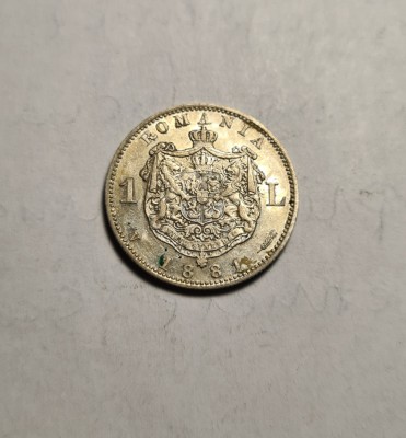 1 leu 1881 Superb Piesa de Colectie foto