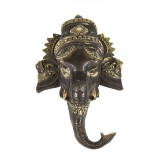 Statueta feng shui ganesh din bronz pentru perete - 32cm, Stonemania Bijou