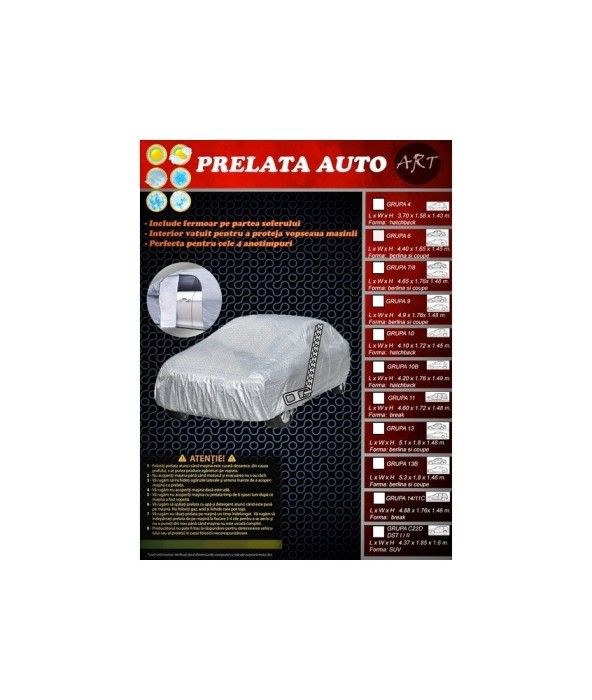 Prelata auto caroserie BREAK Dimensiuni4.88x1.76x1,48m