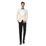Sacou barbati ceremonie crem S023