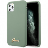 Husa TPU Guess Silicone Vintage pentru Apple iPhone 11 Pro Max, Kaki GUHCN65LSLMGKA