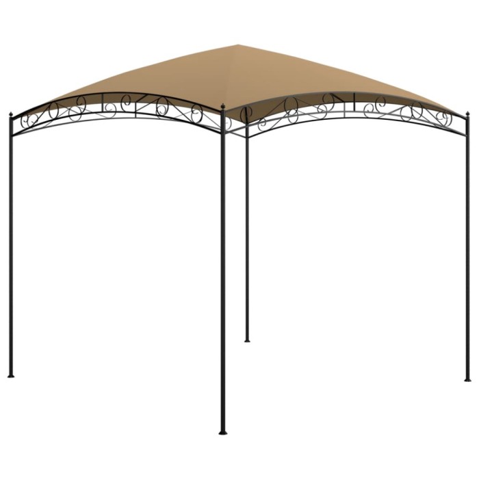 Pavilion, gri taupe, 3x3x2,65 m, 180 g/m&sup2; GartenMobel Dekor