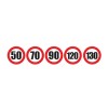 Set Sticker limita viteza 50Km/H 70Km/H 90Km/H 120Km/H 130Km/H
