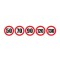 Set Sticker limita viteza 50Km/H 70Km/H 90Km/H 120Km/H 130Km/H