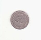 Germania (R.F.G.) 50 Pfennigs 1966 D, Europa, Cupru-Nichel
