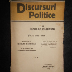 Nicolae Filipescu - Discursuri politice. volumul 1 (1888-1901) (1912)