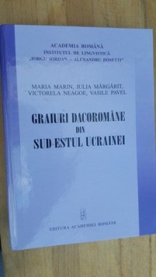 Graiuri dacoromane din sud-estul Ucrainei- M.Marin, I.Margarit foto