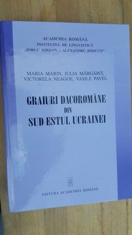 Graiuri dacoromane din sud-estul Ucrainei- M.Marin, I.Margarit