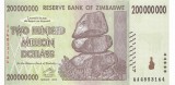 Bancnota Zimbabwe 200,000,000 Dolari 2008 - P81 UNC ( vezi descriere )