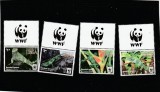 Tonga 2016 - Fauna , WWF , Iguana , serie 4 valori cu vigneta wwf , dantelate , MNH , Mi.2098-2101, Nestampilat