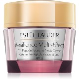 Est&eacute;e Lauder Resilience Multi-Effect Tri-Peptide Face and Neck Creme SPF 15 cremă intens hrănitoare pentru tenul uscat SPF 15 50 ml